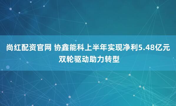 尚红配资官网 协鑫能科上半年实现净利5.48亿元 双轮驱动助力转型